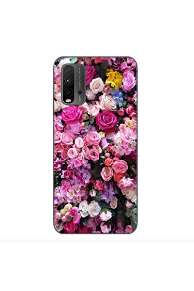 OEM Husa compatibila cu Xiaomi Redmi 9T Silicon Gel Tpu Model Trandafiri Roz