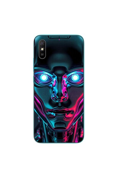 OEM Husa compatibila cu Xiaomi Redmi 9A Silicon Gel Tpu Model Chrome Humanoid
