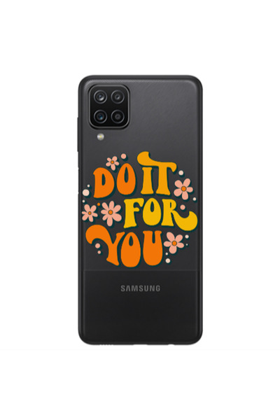 Other Samsung A12 Do it For You Transparent Silicone TPU Θήκη