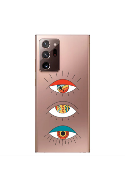 Other Samsung Note 20 Ultra 3 different eyes Transparent Silicone TPU Θήκη