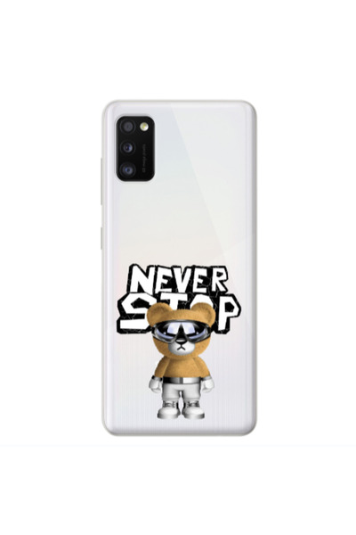 Other Samsung A41 Never stop Transparent Silicone TPU Θήκη