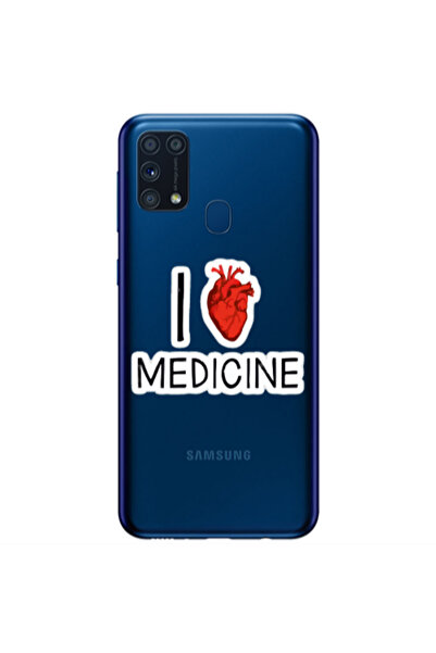 Other Samsung M31 I Love Medicin Transparent Silicone TPU Θήκη