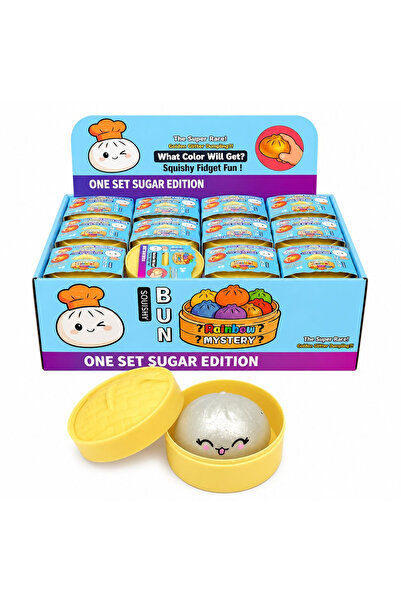 BaoBao Jucărie Antistres Dumpling cu Sclipici si bile de gel 5.5 cm /