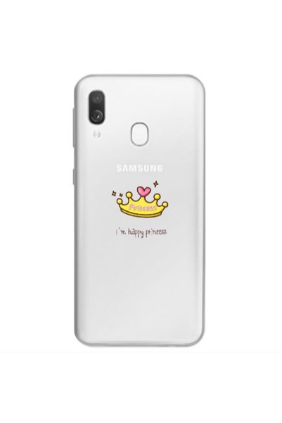 Other Samsung A40 Happy princess Transparent Silicone TPU Θήκη