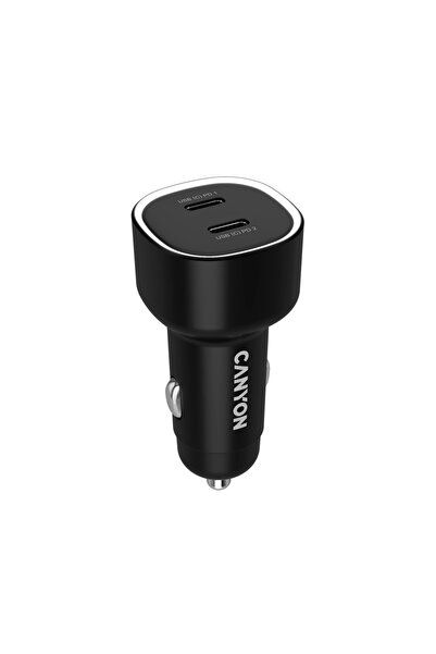 CANYON Încărcător auto OnDrive 60 60W, 2x USB-C, Negru