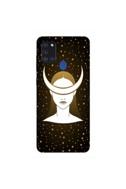 Other Samsung A21S Moon eyes Transparent Silicone TPU Θήκη