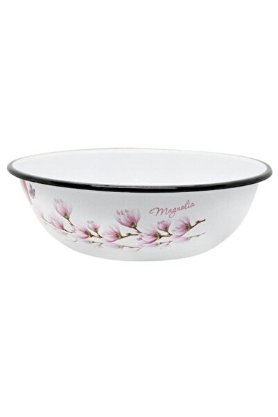 OEM Bol emailat cu decor magnolie, 1,5 l