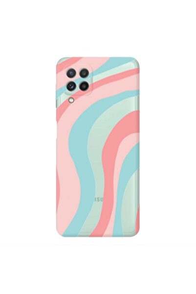 Other Samsung A22 4G Colored lines Transparent Silicone TPU Θήκη