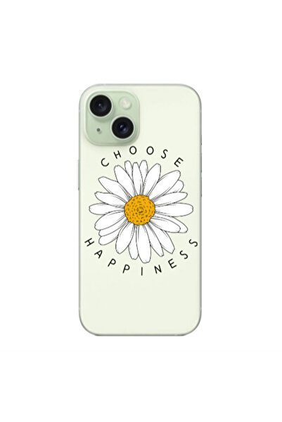 Other Apple iPhone 15 Plus Chose Happines Transparent Silicone TPU Θήκη
