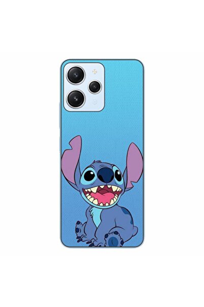 OEM Θήκη συμβατή με Xiaomi Redmi 12 4G Σιλικόνης Gel TPU με σχέδιο Stitch Μπλε
