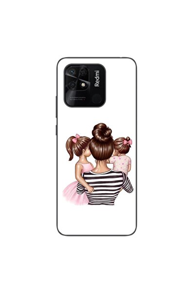 OEM Θήκη συμβατή με Xiaomi Redmi 10C Σιλικόνης Gel TPU Μοντέλο Μαμά και Κορίτσια