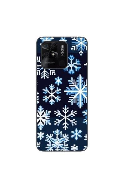 OEM Husa compatibila cu Xiaomi Redmi 10C Silicon Gel Tpu Model Pixel Art Snow...