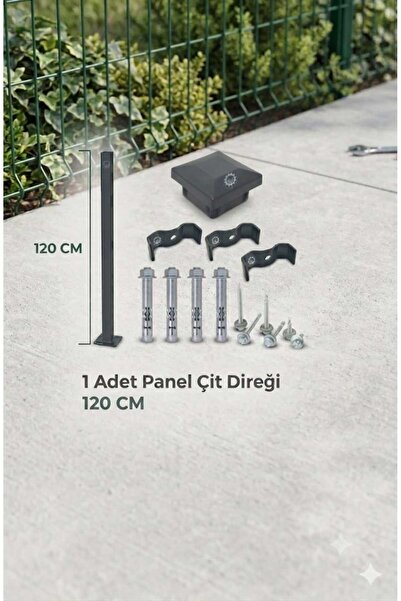 KONSEP Panel Çit Direği 120CM 1 adet takım (AKSESUARLI)