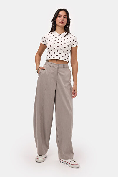 it's basic Women's Gray S6-57 Skater Balloon Fit Pants