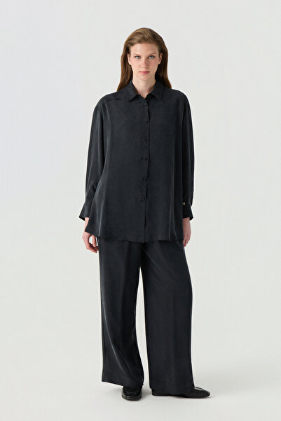 Zühre Buttoned Casual Textured Double Black Suit 1798