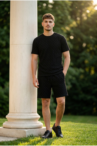 Remy's Men's Breathable T-Shirt Shorts Set