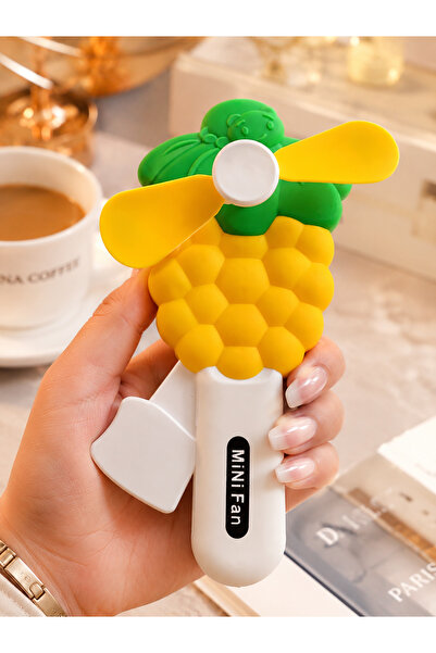 Lazada Meyve Tasarımlı Şarjsız El Fanı – Manuel Basmalı Mini Serinletici Taşı...