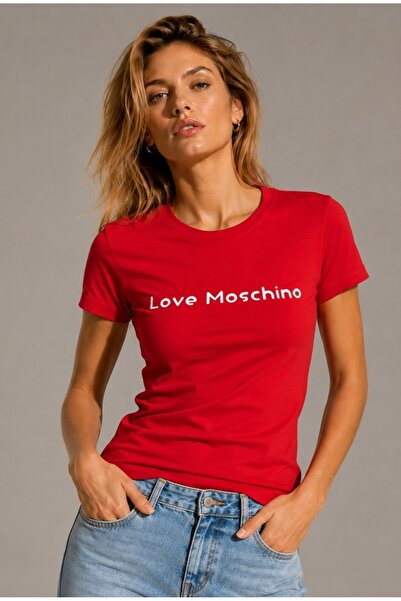 Love Moschino Slim Fit T-Shirt Women Stretch Cotton