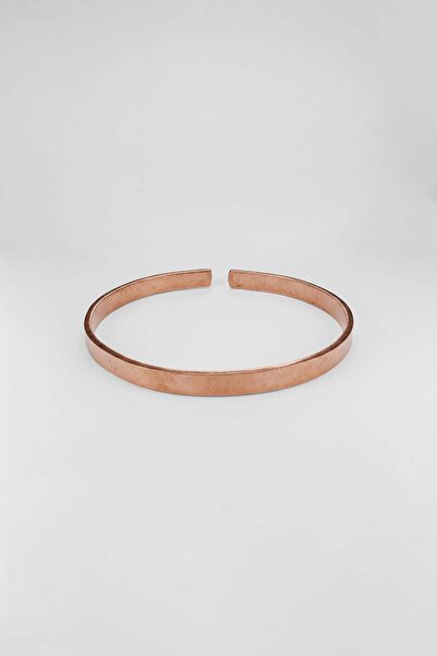 ablukaonline Unisex Handmade Copper Flat Cuff Bracelet Copper