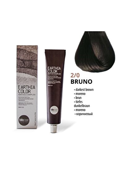 Bbcos Hair Pro Permanent Hair Dye, 2/0 Dark Brown, Ammonia-Free, Natural and ...