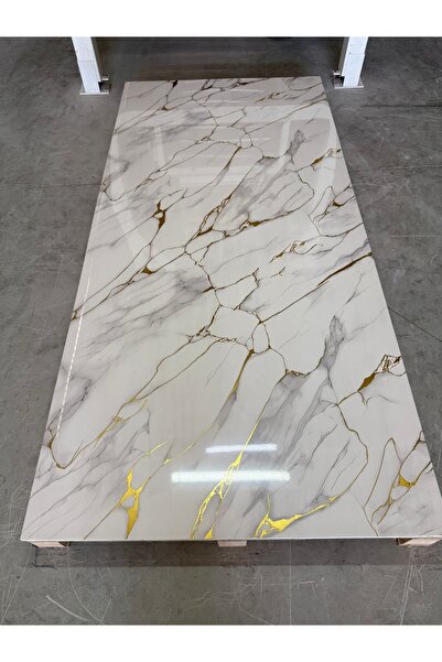 dost yap MERMER DESENLİ GOLD 4 ADET 60X120=120X240 PVC DUVAR PANELİ