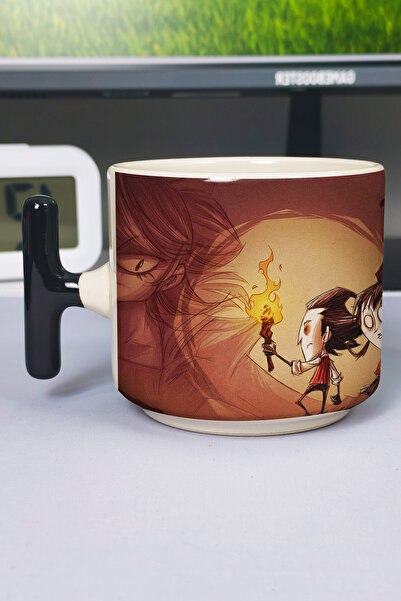 ZipZap كوب فاخر من السيراميك مطبوع عليه Don't Starve (قطعة واحدة) بمقبض أسود ...