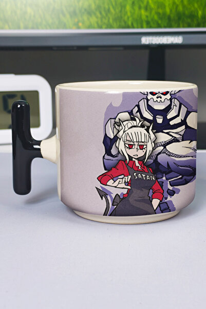 ZipZap Helltaker Printed Ceramic Luxury Mug (1 Piece) T-Shaped Special Black ...