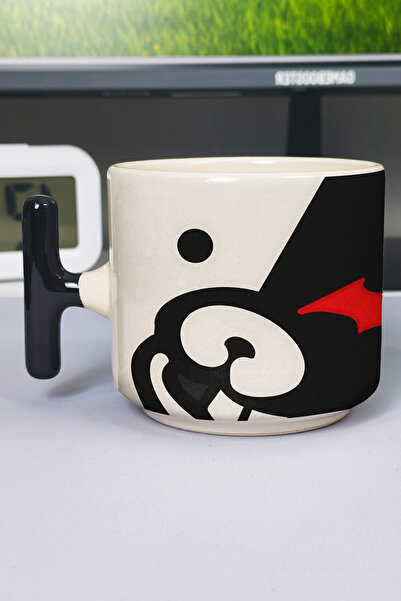 Danganronpa Printed Ceramic luxury mug (1pc) T-Shaped Custom Black Handle Wave Handle V4T