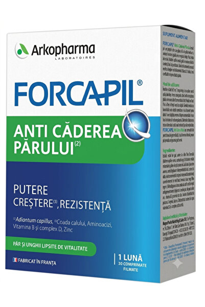 Forcapil Anti-căderea părului Arkopharma, 30 Tablete