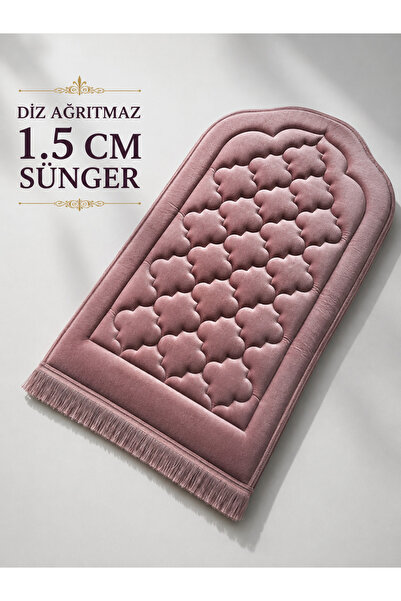 Bripurga Knee-Friendly Prayer Mat with Orthopedic Sponge, 1.5 cm Thick Velvet...