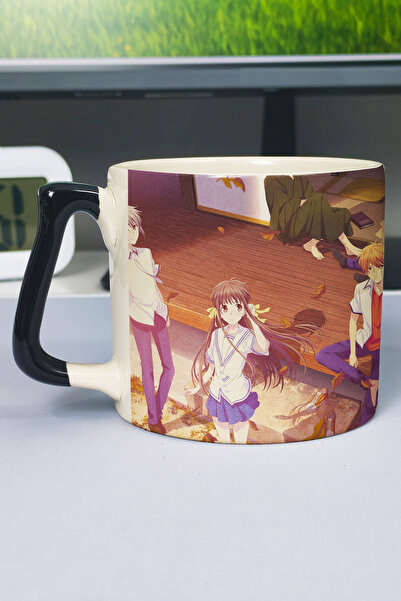ZipZap Fruits Basket Anime Printed Ceramic Luxury Mug (1 Piece) Custom Black ...