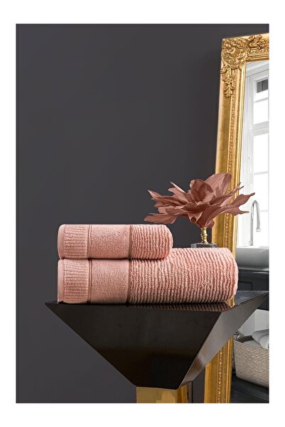 LC Waikiki Nevavm Farkıyla Venedik Micro Cotton Bath Towel 80X150 cm Salmon