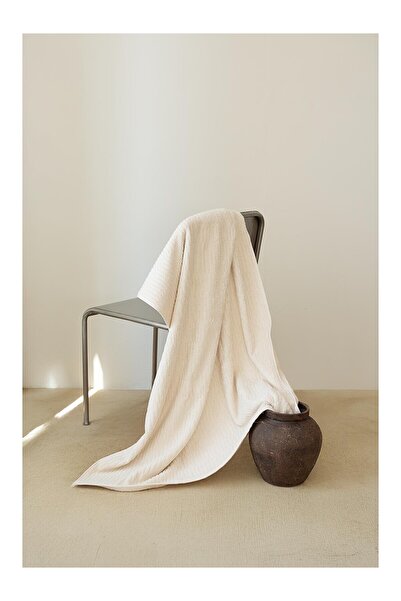 LC Waikiki Nevavm Farkıyla Earth Large Bath Towel 90X150 cm Beige