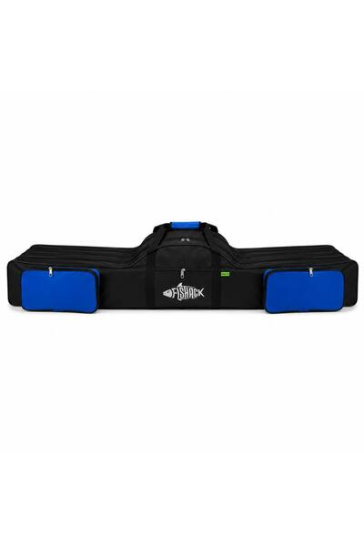 Fishack Olta/Kamış Çantası - - 3 Gözlü - Cepli - Siyah/Mavi - 140 cm