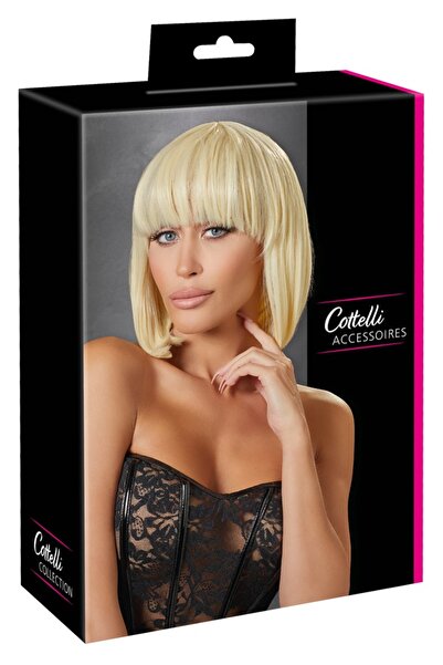 cottelli accessories Product – Cottelli ACCESSOIRES Wig Bob, blonde Weißblond...