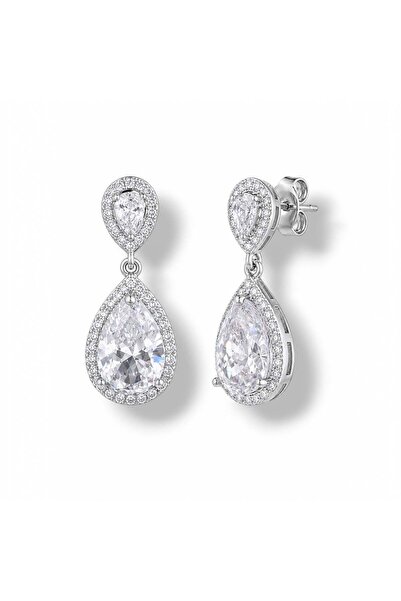 neslyaccessories Kristal Damla Işıltısı Küpe