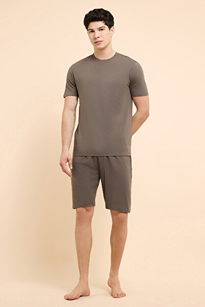 R&B Solid Lounge Shorts with Drawstring Waist
