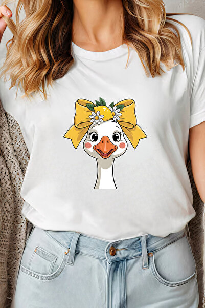 Sarah's Boutique Women's T-shirt – 100% cotton – Goose Bow