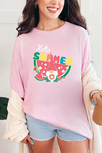 Sarah's Boutique Women's T-shirt – 100% cotton – Gnome Summer