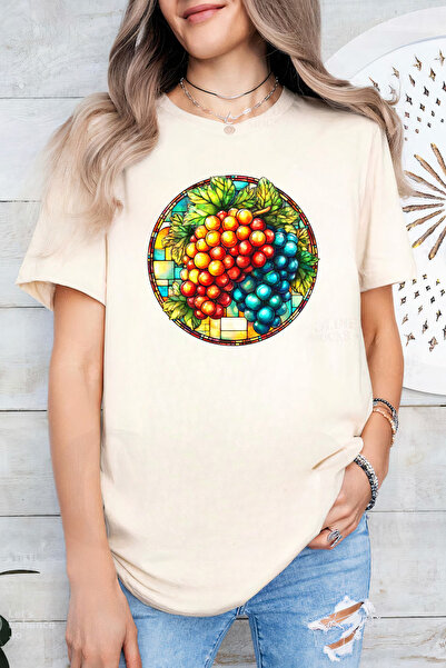 Sarah's Boutique Women's T-shirt – 100% cotton – Stained Grapes