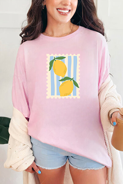 Sarah's Boutique Women's T-shirt – 100% cotton – Lemon Stamp