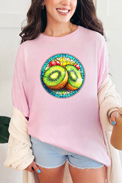 Sarah's Boutique Women's T-shirt – 100% cotton – Stained Kiwi