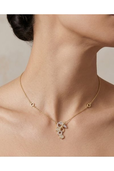 Ceyora Quenn Bee Honeycomb Figured Necklace