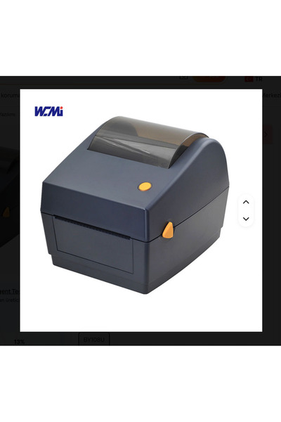 DM-108U Barkod Etiket Yazıcısı 108mm Rulo Etiket Termal Yazıcı 203dpi USB Arayüzlü Stokta