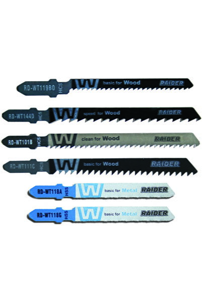 Raider Set lame fierastrau pendular lemn si metal T 10pcs.