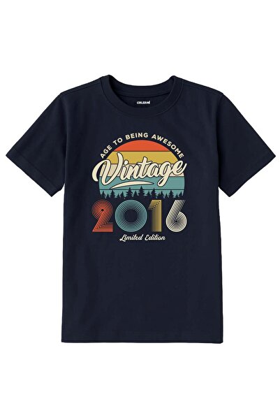 Colermi Vintage Kids' T-Shirt – 2016 Birth Year Design
