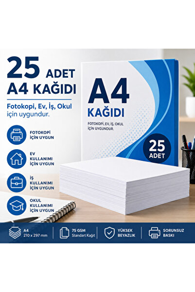 LotusGrp A4 Kağıt Yüksek Kalite - 25 Adet