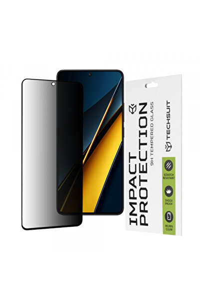 Techsuit Folie de protectie Ecran Privacy pentru Xiaomi Poco X6 Pro, Sticla S...