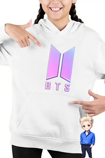 OEM Детски суичър за момичета със символ BTS и K-pop стил