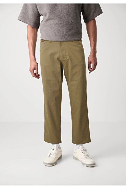 Jack & Jones Jpstalex Men's Wide Loose fit Worker Style Pants, Elmwood Brown
